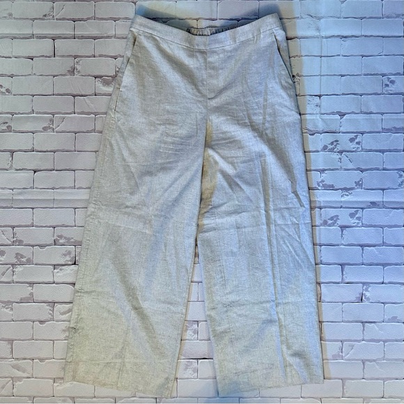 Banana Republic Pants - Banana Republic Linen Blend Wide-Leg Pants
